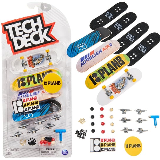 Tech Deck fingerboard PlanB 4-pack mini deskorolki Spin Master