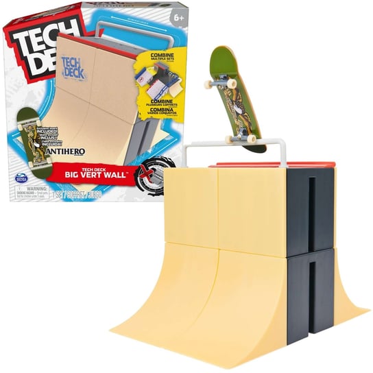 Tech Deck fingerboard zestaw rampa Big Vert Wall + deskorolka Spin Master