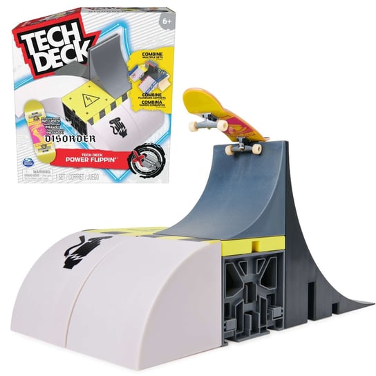 Tech Deck fingerboard zestaw rampa Power Flippin' + deskorolka Spin Master
