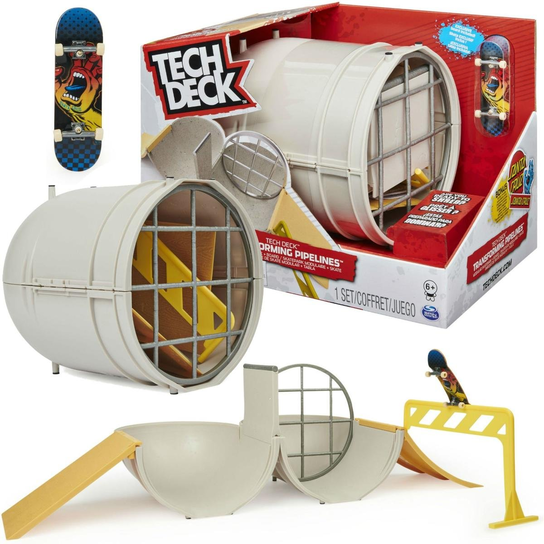 Tech Deck Transforming Pipeline – Skatepark Modulaire Avec Planche Exclusive !