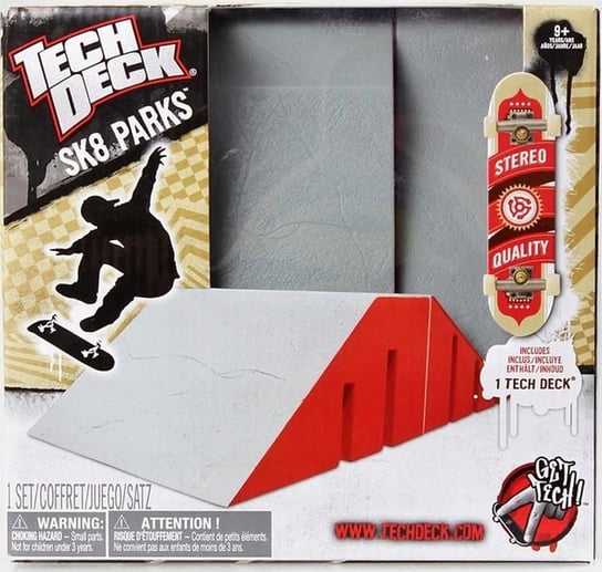 Tech Deck, mini rampa Skate Park, zestaw Rampa + Deska Oryginał Tech Deck