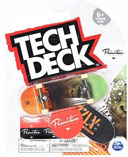 Tech Deck, zabawka zręcznościowa Deskorolka fingerboard Primitive Lemos Tech Deck