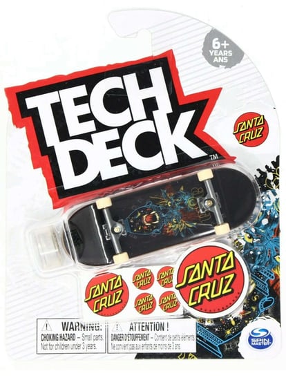 Tech Deck, zabawka zręcznościowa Deskorolka fingerboard Santa Cruz Tom Asta Tech Deck