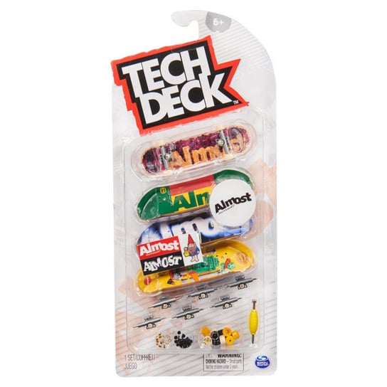 Tech Deck, Zestaw 4 pack deskorolek fingerboard 20136721 Tech Deck