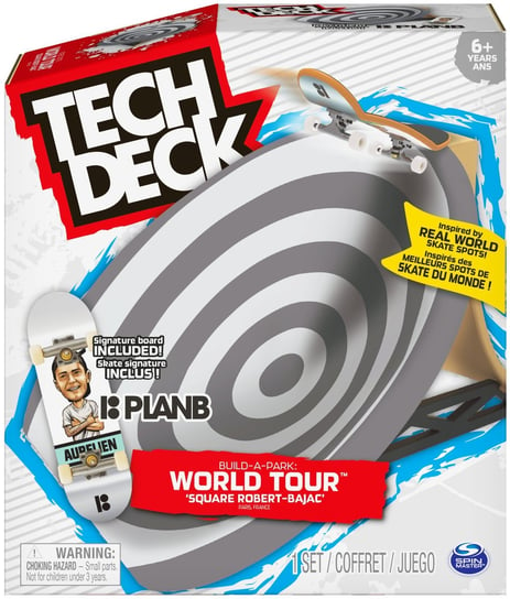 Tech Deck, zestaw do ćwiczeń z deskorolką Build-a-park World Tour Tech Deck