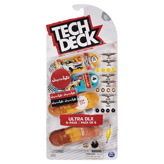 Tech Deck, zestaw mini deskorolek TechDeck 4 Pack 1 Tech Deck