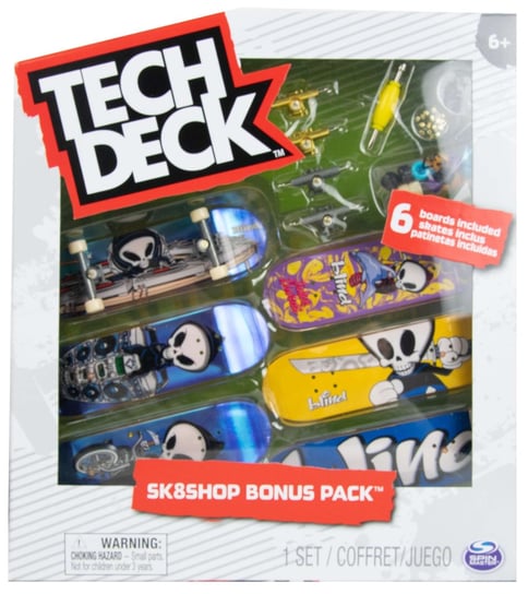 Tech Deck Zestaw Sk8Shop 6 Deskorolek Bonus Pack Blind + Akcesoria Spin Master