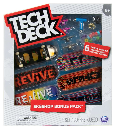 Tech Deck zestaw Sk8Shop 6 deskorolek Bonus Pack Revive + akcesoria Spin Master