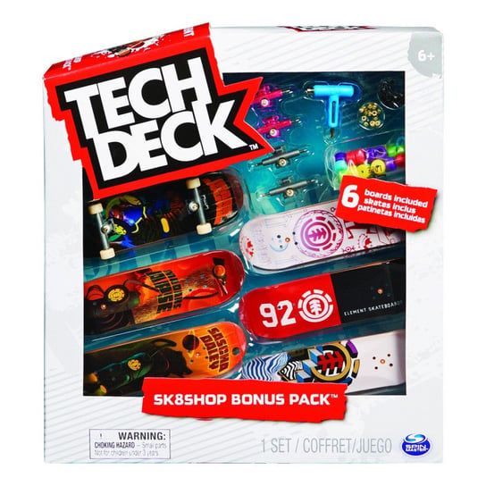 Tech Deck, Zestaw Skateshop, 6 desek 20136702 Tech Deck