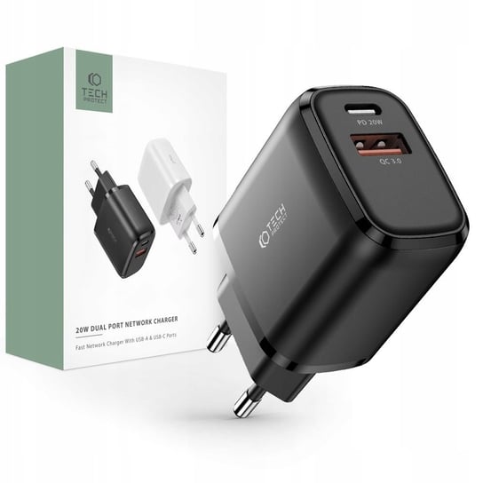 Tech-Protect C20W 2-Port Charger Pd20W/Qc3.0 TECH-PROTECT