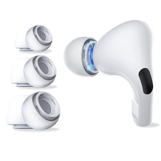 TECH-PROTECT EAR TIPS 3-PACK APPLE AIRPODS PRO 1 / 2 WHITE 4kom.pl
