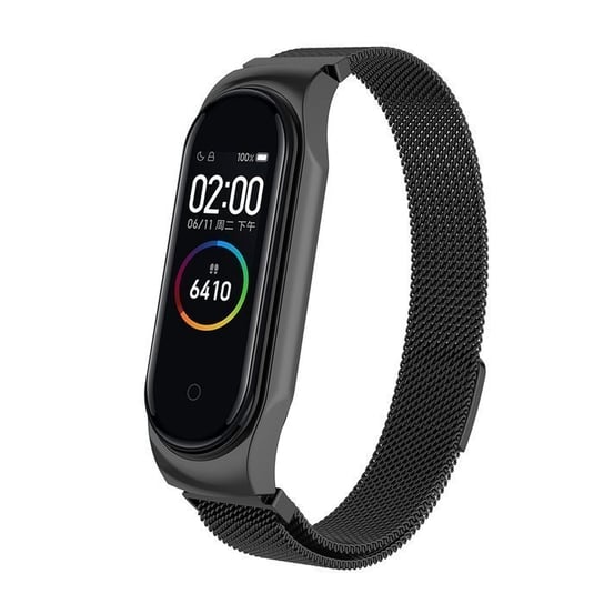 Tech-Protect MiLANese Opaska Pasek Bransoleta Band XIAOMI Mi Band 5 / 6 Black Bestphone