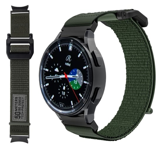 Tech-Protect Scout Pasek Do Samsung Galaxy Watch 4 / 4 Classic  / 5 / 5 Pro / 6 / 6 Classic - Military Green TECH-PROTECT