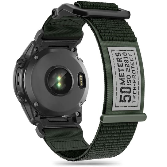 Tech-Protect Scout Pasek Nylonowy Do Garmin Fenix 5 / 6 / 6 Pro / 7 Military Green TECH-PROTECT