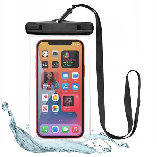 TECH-PROTECT UNIVERSAL WATERPROOF CASE BLACK/CLEAR TECH-PROTECT