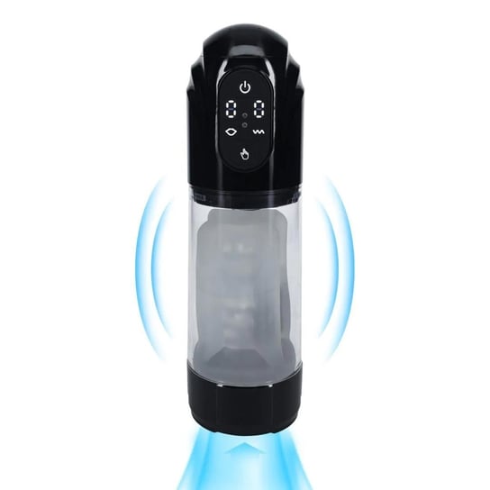 TechnoThrust - Automatic Waterproof Masturbator Pump - Black SHOT
