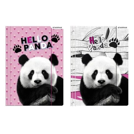 Teczka A4 z gumką Panda p10 STARPAK cena za 1 szt (447889) Starpak