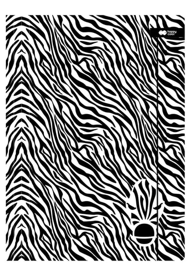 Teczka Kartonowa Z Gumką Black White Zebra 24X31Cm Happy Color Happy Color