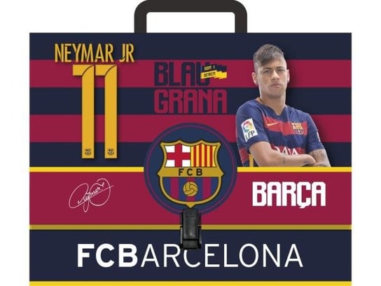 Teczka kartonowa z rączką, A4, FC Barcelona, mix wzorów Astra
