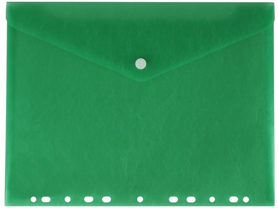 Teczka koperta do segregatora na zatrzask A4 PP - przezroczysty zielony Biurfol