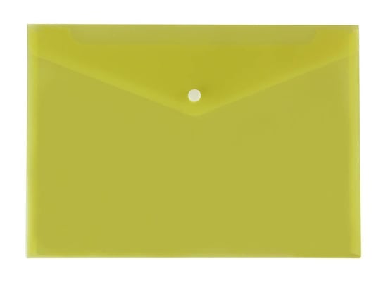 Teczka koperta na zatrzask A5 PP żółta - żółty Biurfol