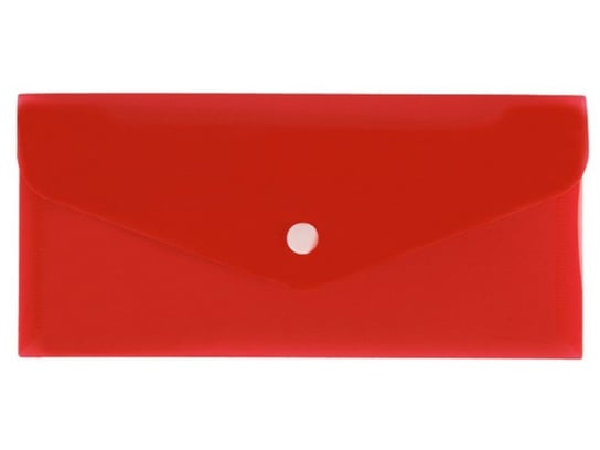 Teczka koperta na zatrzask DL 21x9,9 PP czerwona - DL (21cm x 9,9cm) \ czerwony Biurfol