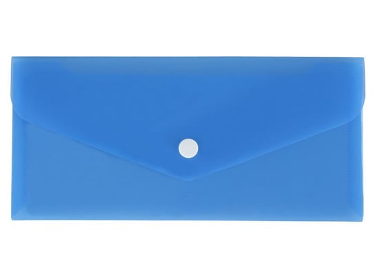 Teczka koperta na zatrzask DL 21x9,9 PP niebieska - DL (21cm x 9,9cm) \ niebieski Biurfol