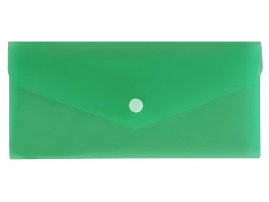 Teczka koperta na zatrzask DL 21x9,9cm PP zielona - DL (21cm x 9,9cm) \ zielony Biurfol