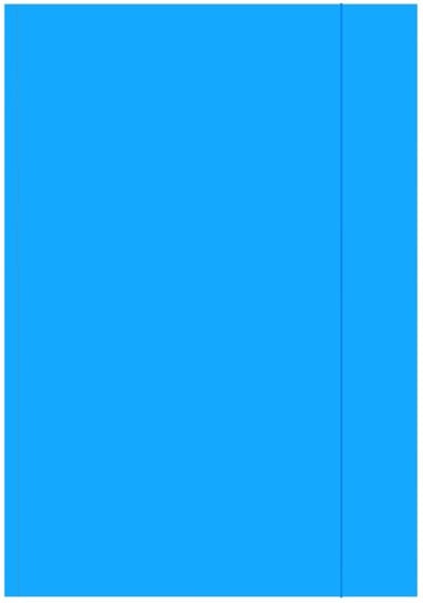 Teczka z gumką A4 na dokumenty aktówka niebieska EMERSON