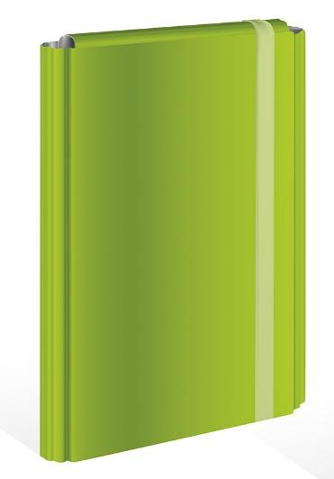 Teczka z gumką, A4, zielona Interdruk