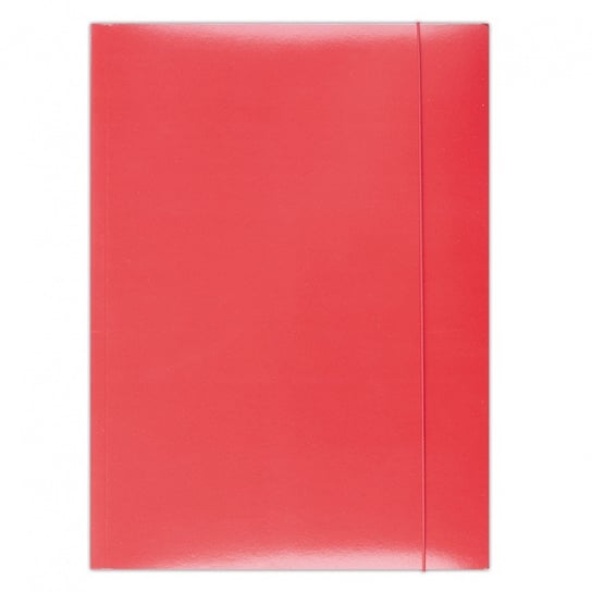 teczka z gumką office products, karton/lakier, a4, 350gsm, 3-skrz., czerwona Office Products