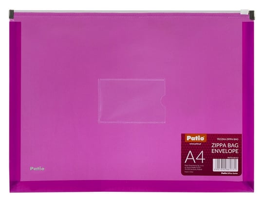 Teczka Zippa Bag A4 3118 Patio Różowa Inna marka