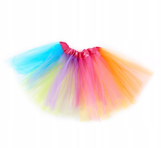 Tęczowa Spódniczka Tiulowa Tutu Spódnica 30Cm Midex