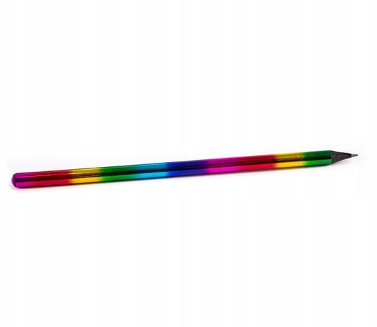 Tęczowy ołówek szkolny z diamentem hb Midex