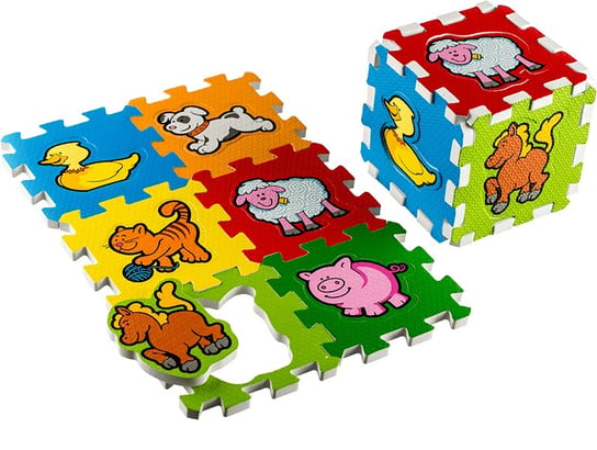 Teddies, Puzzle piankowe, Moje Pierwsze Zwierzątka, 6 szt. Teddies