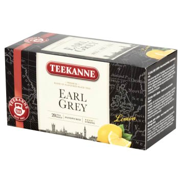 Teekanne Earl Grey Mieszanka herbat czarnych aromatyzowanych Lemon 20 torebek Teekanne