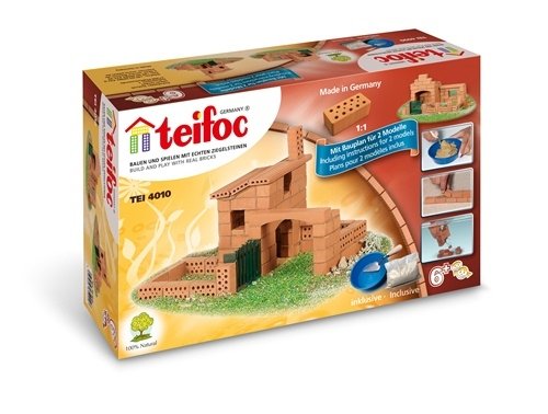 Teifoc, Mały domek 2 plany, zestaw do budowania z cegiełek Teifoc