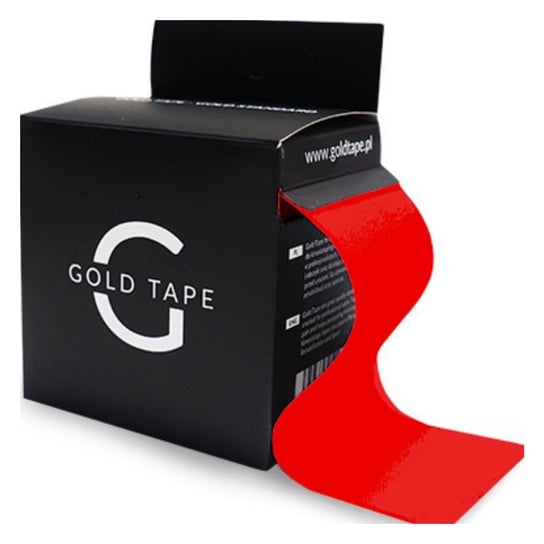 Tejpy Taśmy Kinesiotaping Gold Tape 5Cmx5M Czerwone Inny producent