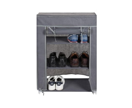 Tekstylna szafka na obuwie, składany regał na buty, półka, stojak ASJ Commerce