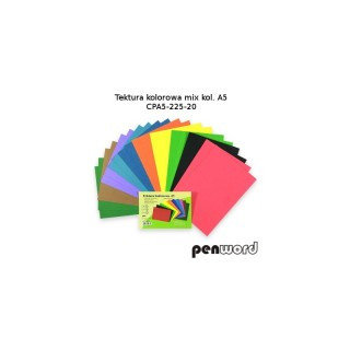 Tektura A5 -225-20 Mix Kolorow Penword PENWORD