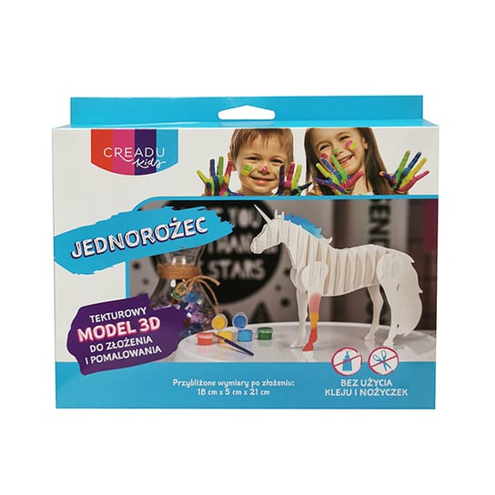 Tekturowy model 3D, Koń, Creadu Kids Creadu Kids