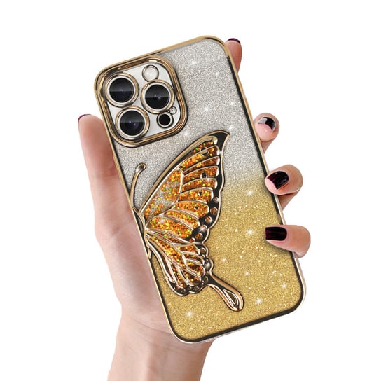 Tel Protect Butterfly Water Case do Iphone 14 złoty Tel Protect