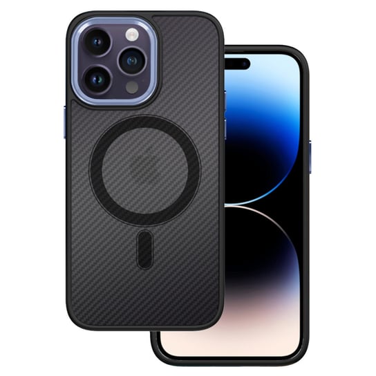 Tel Protect Magnetic Carbon Case do Iphone 11 Pro Max Czarno-fioletowy Inna marka