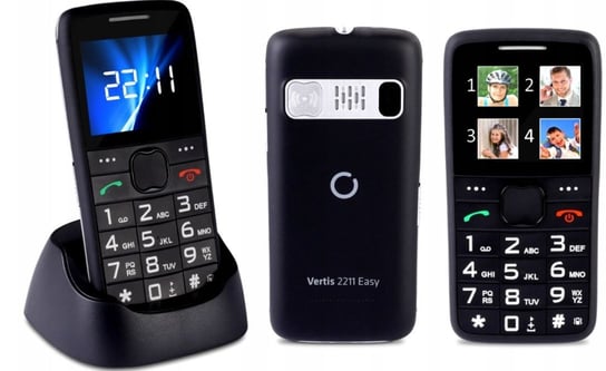 Telefon dla seniora VERTIS 2211, 32 MB, Dual SIM VERTIS