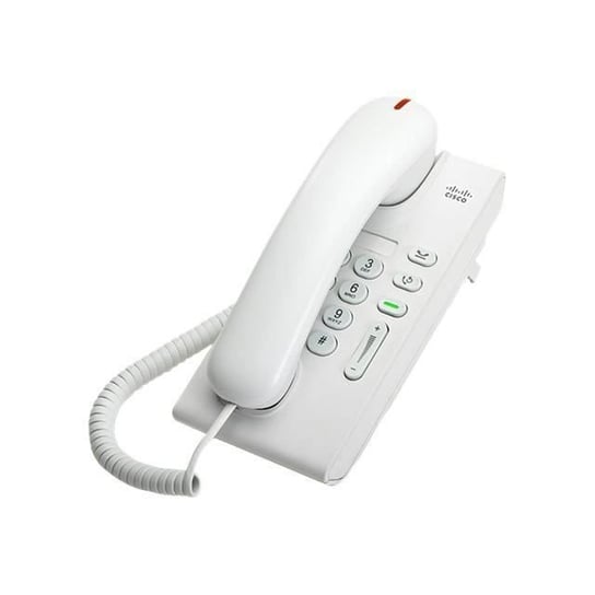Telefon IP Cisco Unified 6901 w standardzie SCCP Biały telefon VoIP Inna marka