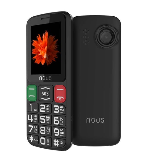 Telefon komórkowy HELPER Classic (NS2415) Black Nous