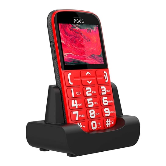 Telefon komórkowy Helper (NS2422) Red-black Nous
