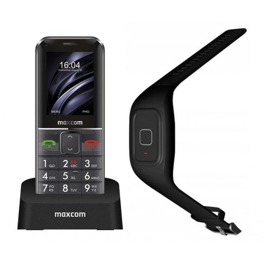 Telefon komórkowy Maxcom MM735 z stacją ładującą i opaską SOS Maxcom