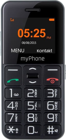 Telefon komórkowy myPhone Halo Easy Czarno-srebrny MyPhone