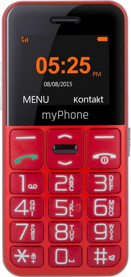 Telefon komórkowy myPhone Halo Easy Czerwono-srebrny MyPhone